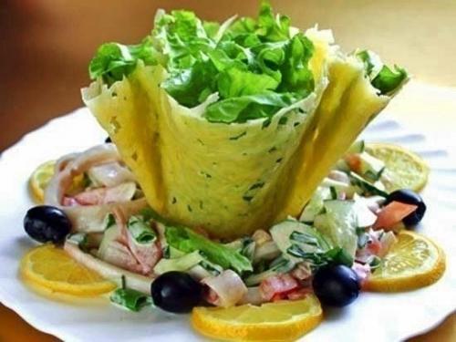 Сырные корзиночки.  Ингредиенты: Сырные корзиночки.  Ингредиенты: