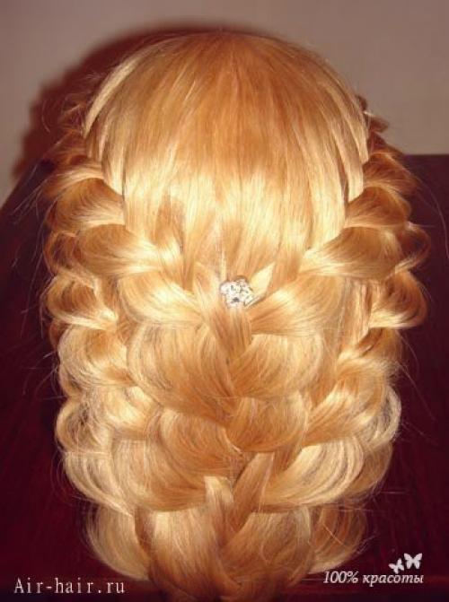 Ажурная прическа на торжество. Ажурная прическа на торжество.