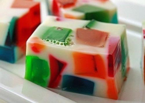 Желе. Разноцветное желе - что может быть красивее!