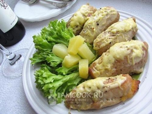 Рулетики из свинины с ананасами и сыром. 08 Рулетики из свинины с ананасами и сыром. 08