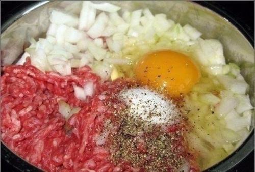 Треугольные котлетки. Ингредиенты: 01 Треугольные котлетки. Ингредиенты: 01