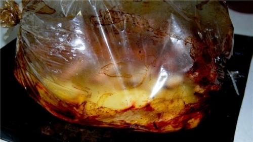 Рёбра свиные с картофелем в рукаве. 03