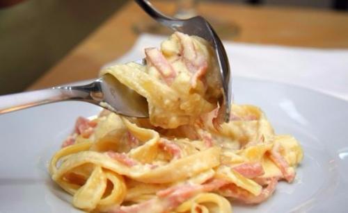 Тальятелле с ветчиной и сливочным соусом. 06 Тальятелле с ветчиной и сливочным соусом. 06