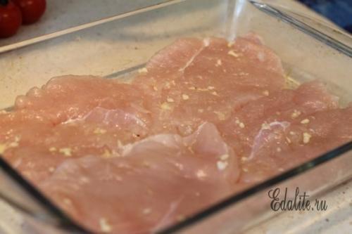 Куриный стейк с овощами. 01