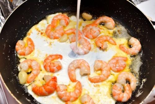 Паста с креветками и соусом Альфредо. 03 Паста с креветками и соусом Альфредо. 03