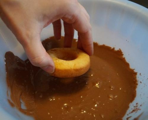 Нежные пончики без дрожжей. 04