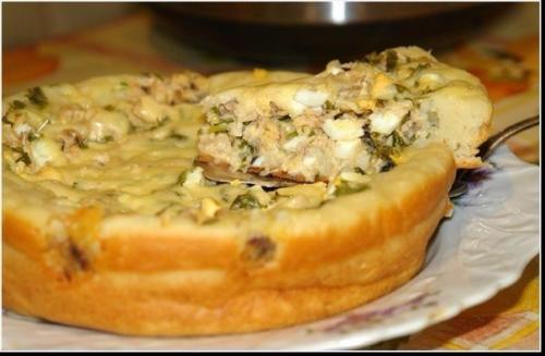 Быстрый пирог из рыбы. Быстрый пирог из рыбы.