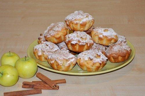 Сочные яблочные кексы. Сочные яблочные кексы.