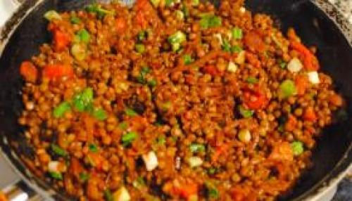 Чечевица с луком и помидорами. 07 Чечевица с луком и помидорами. 07