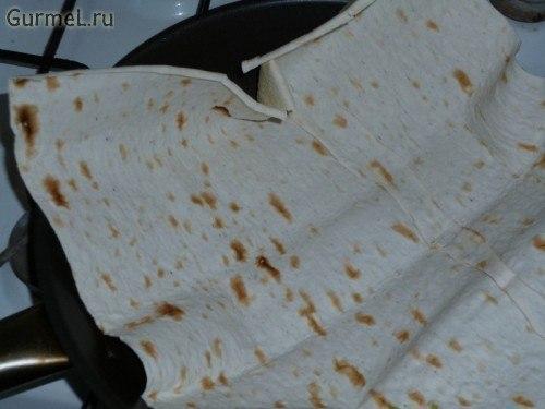 Ёка - гениальный сырный омлет в лаваше. 03