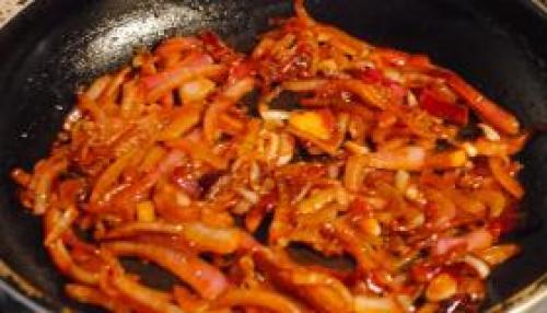 Чечевица с луком и помидорами. 03 Чечевица с луком и помидорами. 03