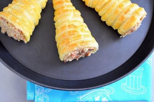 Закусочные слоеные трубочки. 08 Закусочные слоеные трубочки. 08