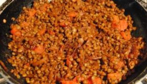 Чечевица с луком и помидорами. 05 Чечевица с луком и помидорами. 05