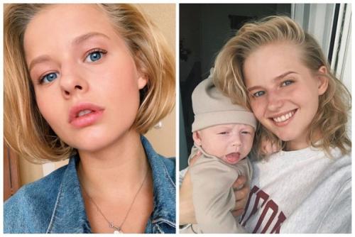 Красавица актриса Саша бортич со своим прекрасным сыном. 01