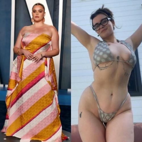 Как выглядит значительно похудевшая звезда сериала Эйфория Барби Феррейра тогда и сейчас. 01