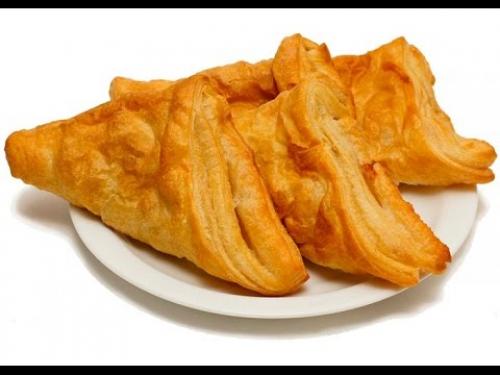 Слойки на кефире.