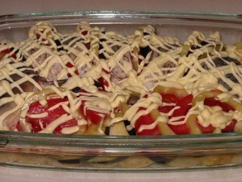 Карп, запеченный с овощами. 03 Карп, запеченный с овощами. 03