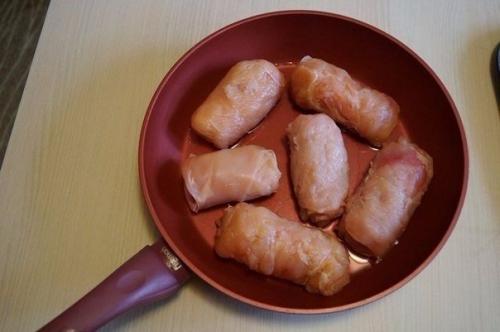 Рулетики Кордон Блю в сливочном соусе. 04 Рулетики Кордон Блю в сливочном соусе. 04