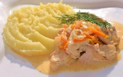 Куриное Филе в соусе.