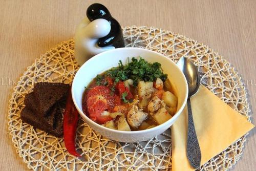 Овощное рагу с курицей. Овощное рагу с курицей.