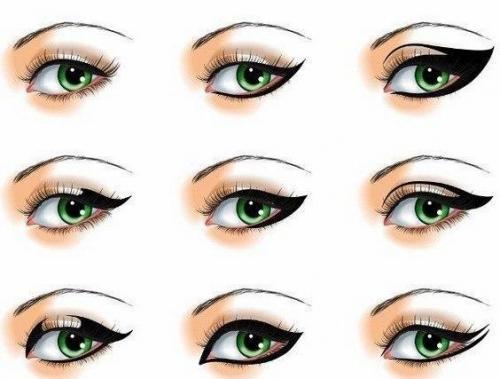 Мы рисуем стрелки для разных Видов глаз.  