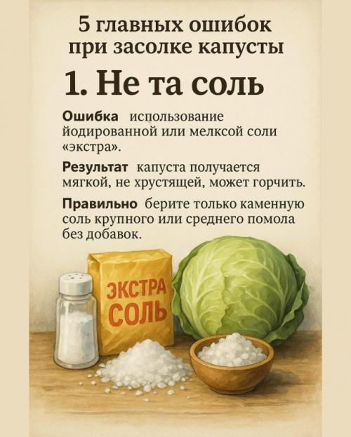 Почему капуста получается мягкой, горчит или 