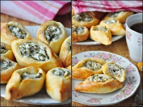 Погача (восточные пирожки) с сыром Фета. 08 Погача (восточные пирожки) с сыром Фета. 08