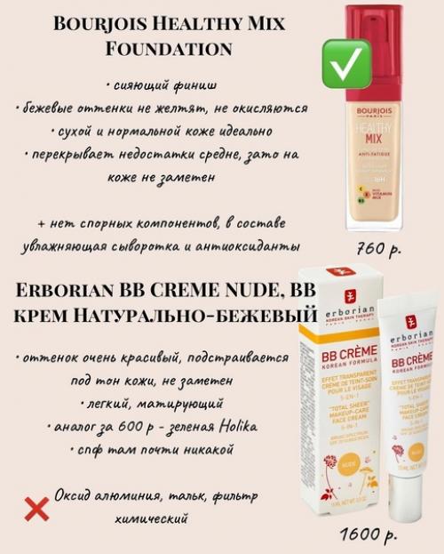 Тональные кремы - разобрала состав и эффект. 07