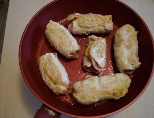 Рулетики Кордон Блю в сливочном соусе. 06 Рулетики Кордон Блю в сливочном соусе. 06