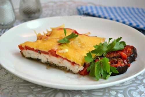 Куриное Филе с баклажанами и помидорами в духовке. Куриное Филе с баклажанами и помидорами в духовке.