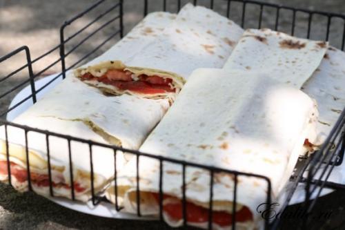 Пицца маргарита на гриле. 05