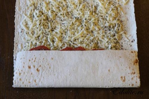 Пицца маргарита на гриле. 03