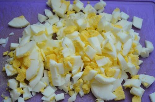 Салат с кальмарами, крабовыми палочками и кукурузой от Наташи чагай. 04 Салат с кальмарами, крабовыми палочками и кукурузой от Наташи чагай. 04