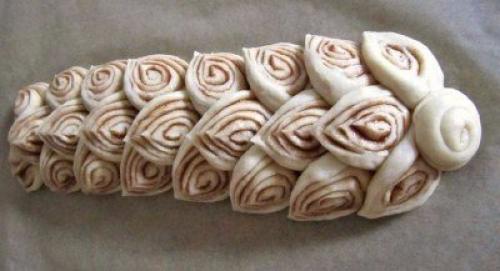 Рулет - плетёнка.  Ингредиенты: 05