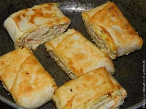 Хрустящая закуска в лаваше. 06