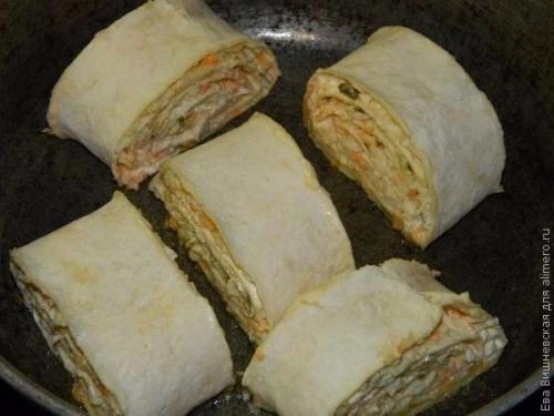 Хрустящая закуска в лаваше. 05