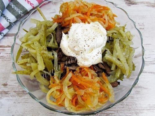 Салат из говяжьей печени. 07 Салат из говяжьей печени. 07