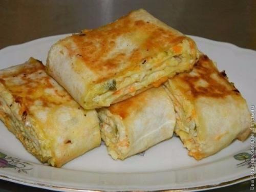 Хрустящая закуска в лаваше.