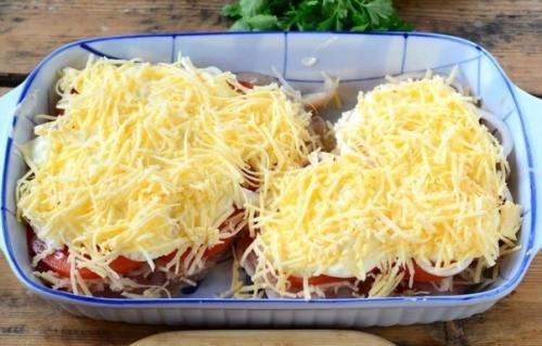 Куриная грудка в шубке под сыром. 05