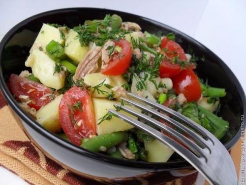 Салат с тунцом Ницца.