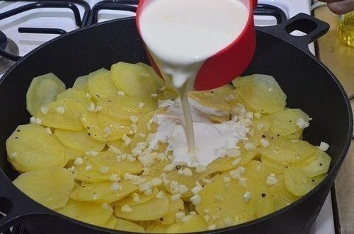 Картошка с грибами в сливках. 03 Картошка с грибами в сливках. 03