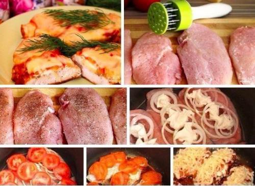 Курица по-французски в мультиварке. Курица по-французски в мультиварке.