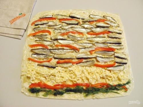 Рулет из лаваша на новый год. 04 Рулет из лаваша на новый год. 04