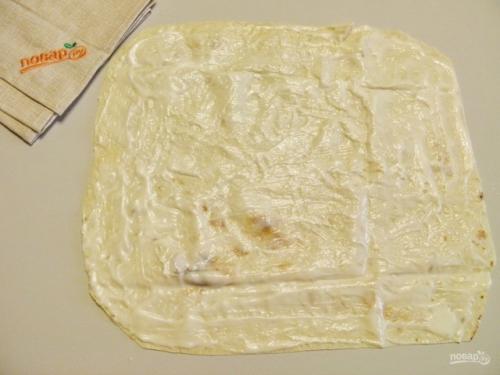 Рулет из лаваша на новый год. 02