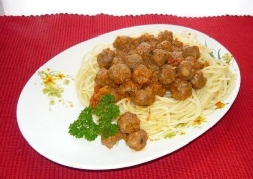 Вкусные спагетти с фрикадельками дома. 05 Вкусные спагетти с фрикадельками дома. 05