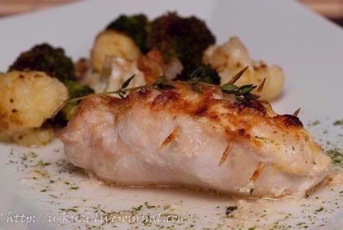 Фаршированные куриные грудки.