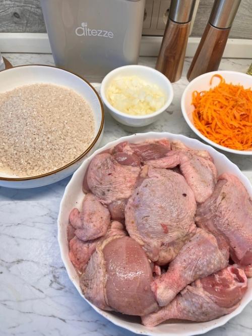 Курица с рисом в духовке. 03