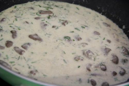 Куриные сердечки в сырном соусе. 07 Куриные сердечки в сырном соусе. 07