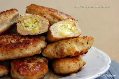 Котлеты с очень вкусной начинкой! 06