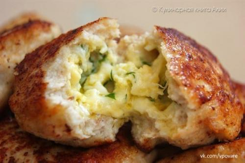 Котлеты с очень вкусной начинкой! 07